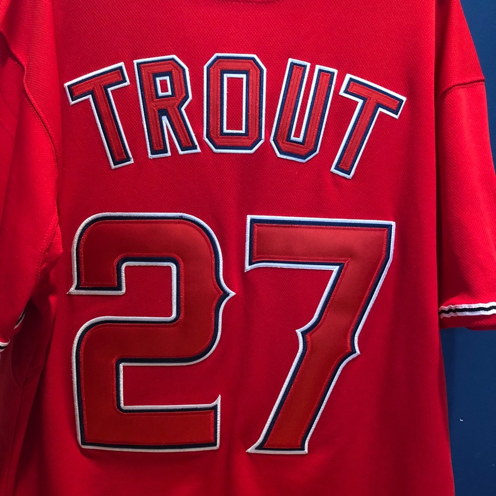 Mike Trout Angels Jersey Size 48